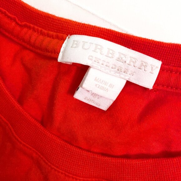 Burberry Boys Short Sleeve Check Pocket Tee, Size 12 - Picture 3 of 6
